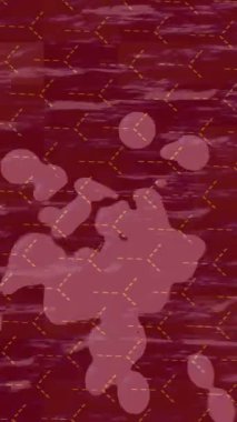 Benzersiz dijital animasyon tarzı grafikleri olan yaratıcı ortam tasarımı için yenilikçi hareket dokusu