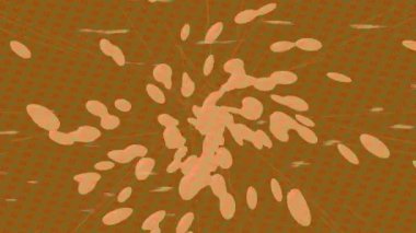 Benzersiz dijital animasyon tarzı grafikleri olan yaratıcı ortam tasarımı için yenilikçi hareket dokusu