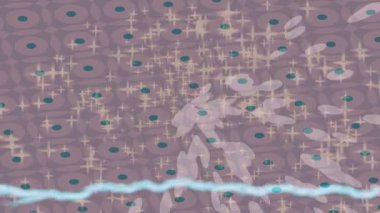 Benzersiz dijital animasyon tarzı grafikleri olan yaratıcı ortam tasarımı için yenilikçi hareket dokusu