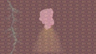 Dijital doku yüzey tasarım biçimi ile modern video animasyonu için gelişmiş hareket grafikleri