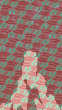 Benzersiz dijital animasyon tarzı grafikleri olan yaratıcı ortam tasarımı için yenilikçi hareket dokusu