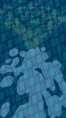 Dijital doku yüzey tasarım biçimi ile modern video animasyonu için gelişmiş hareket grafikleri