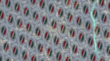 Soyut hareket desenli fütüristik video üretimi için dinamik dijital arkaplan