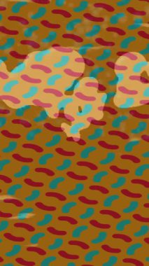 Benzersiz hareket grafikleri tasarım sanatına sahip yaratıcı film üretimi için özet bir arkaplan