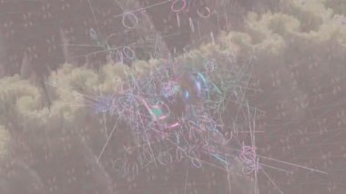 Lüks hareket projeleri için soyut tasarım stili animasyonu olan üst düzey dijital doku