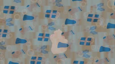 Benzersiz hareket dokusu tasarım sanatı ile profesyonel video düzenleme için modern soyut grafikler