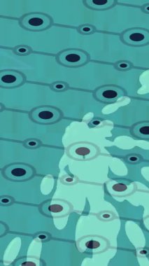 Soyut hareket desenli fütüristik video üretimi için dinamik dijital arkaplan