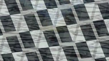 Benzersiz dijital animasyon tarzı grafikleri olan yaratıcı ortam tasarımı için yenilikçi hareket dokusu