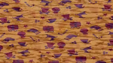 Benzersiz dijital animasyon tarzı grafikleri olan yaratıcı ortam tasarımı için yenilikçi hareket dokusu