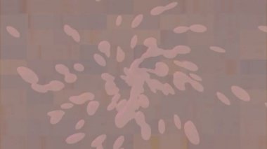 Benzersiz dijital animasyon tarzı grafikleri olan yaratıcı ortam tasarımı için yenilikçi hareket dokusu