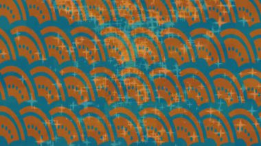 Benzersiz dijital animasyon tarzı grafikleri olan yaratıcı ortam tasarımı için yenilikçi hareket dokusu