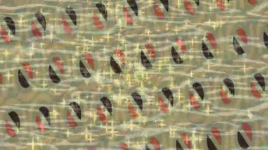 Lüks hareket projeleri için soyut tasarım stili animasyonu olan üst düzey dijital doku