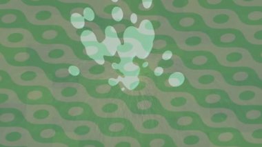 Benzersiz dijital animasyon tarzı grafikleri olan yaratıcı ortam tasarımı için yenilikçi hareket dokusu