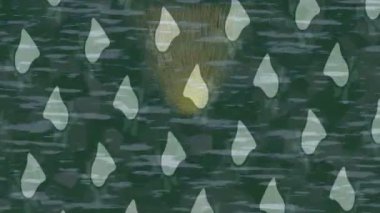 Organik desenli yüzey giriş stili video film sanatı ile soyut arkaplan tasarımı