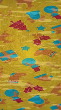 Benzersiz video giriş tasarımı projeleri için detaylı yüzey kalıbı film animasyon stili grafik girişi