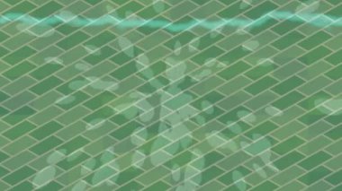 Benzersiz dijital animasyon tarzı grafikleri olan yaratıcı ortam tasarımı için yenilikçi hareket dokusu