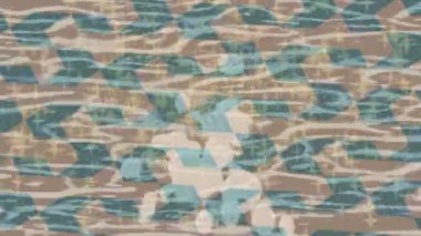 Soyut hareket desenli fütüristik video üretimi için dinamik dijital arkaplan