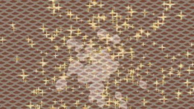 Dijital doku yüzey tasarım biçimi ile modern video animasyonu için gelişmiş hareket grafikleri