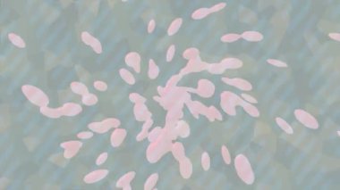 Benzersiz dijital animasyon tarzı grafikleri olan yaratıcı ortam tasarımı için yenilikçi hareket dokusu