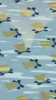 Lüks hareket projeleri için soyut tasarım stili animasyonu olan üst düzey dijital doku