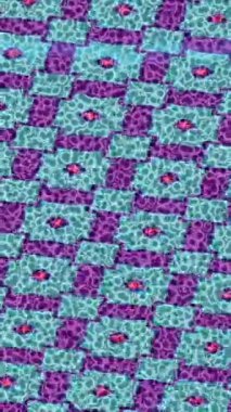 Benzersiz dijital animasyon tarzı grafikleri olan yaratıcı ortam tasarımı için yenilikçi hareket dokusu