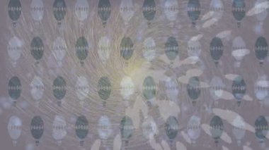 Lüks hareket projeleri için soyut tasarım stili animasyonu olan üst düzey dijital doku