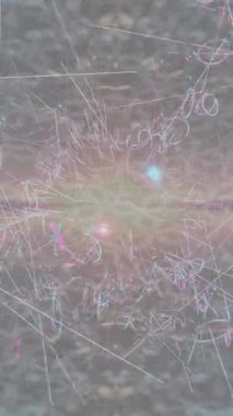 Modern medya üretimi için fütüristik dijital soyut doku sinematik tarz hareketli grafik ögesi