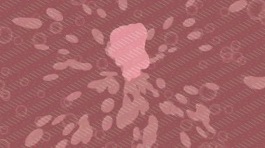 Soyut hareket desenli fütüristik video üretimi için dinamik dijital arkaplan