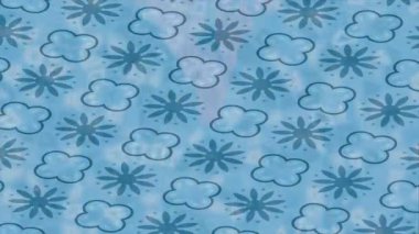 Benzersiz dijital animasyon tarzı grafikleri olan yaratıcı ortam tasarımı için yenilikçi hareket dokusu