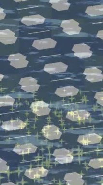 Dijital doku yüzey tasarım biçimi ile modern video animasyonu için gelişmiş hareket grafikleri