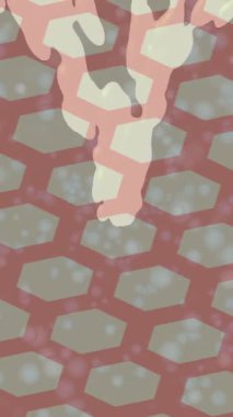 Soyut hareket desenli fütüristik video üretimi için dinamik dijital arkaplan