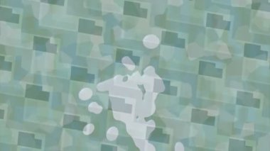 Soyut hareket desenli fütüristik video üretimi için dinamik dijital arkaplan