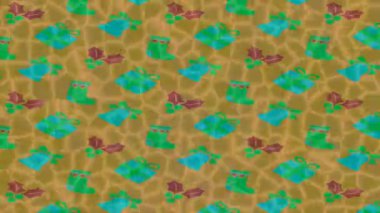 Organik desenli yüzey giriş stili video film sanatı ile soyut arkaplan tasarımı