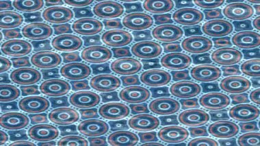 Benzersiz dijital animasyon tarzı grafikleri olan yaratıcı ortam tasarımı için yenilikçi hareket dokusu