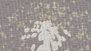 Benzersiz hareket grafikleri tasarım sanatına sahip yaratıcı film üretimi için özet bir arkaplan