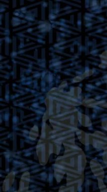 Benzersiz dijital animasyon tarzı grafikleri olan yaratıcı ortam tasarımı için yenilikçi hareket dokusu