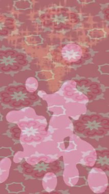 Benzersiz video giriş tasarımı projeleri için detaylı yüzey kalıbı film animasyon stili grafik girişi