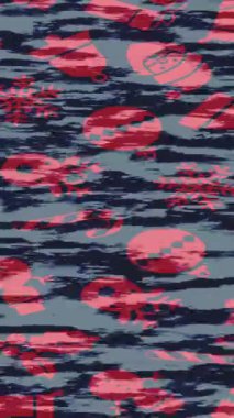 Benzersiz dijital animasyon tarzı grafikleri olan yaratıcı ortam tasarımı için yenilikçi hareket dokusu