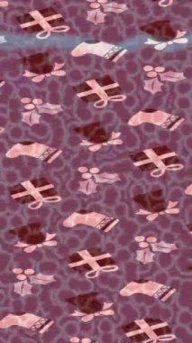 Dijital doku yüzey tasarım biçimi ile modern video animasyonu için gelişmiş hareket grafikleri