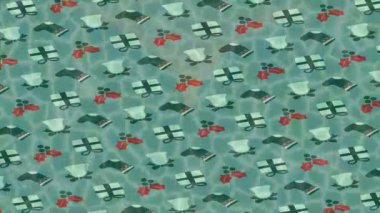 Lüks hareket projeleri için soyut tasarım stili animasyonu olan üst düzey dijital doku