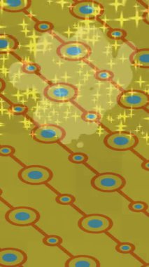 Soyut hareket desenli fütüristik video üretimi için dinamik dijital arkaplan