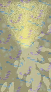 Benzersiz dijital animasyon tarzı grafikleri olan yaratıcı ortam tasarımı için yenilikçi hareket dokusu