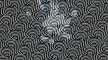 Benzersiz hareket grafikleri tasarım sanatına sahip yaratıcı film üretimi için özet bir arkaplan