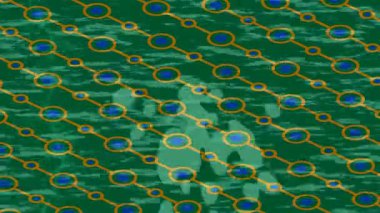 Dijital doku yüzey tasarım biçimi ile modern video animasyonu için gelişmiş hareket grafikleri