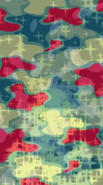 Benzersiz video giriş tasarımı projeleri için detaylı yüzey kalıbı film animasyon stili grafik girişi