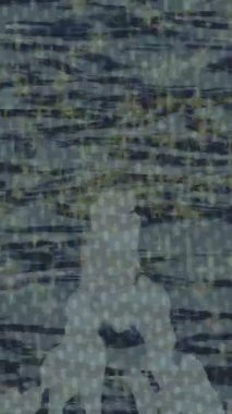 Soyut hareket desenli fütüristik video üretimi için dinamik dijital arkaplan