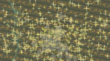 Soyut hareket desenli fütüristik video üretimi için dinamik dijital arkaplan