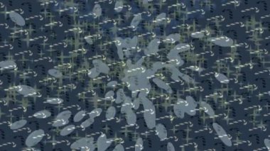 Lüks hareket projeleri için soyut tasarım stili animasyonu olan üst düzey dijital doku