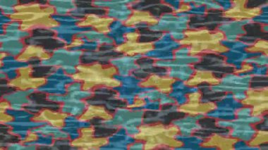 Soyut hareket desenli fütüristik video üretimi için dinamik dijital arkaplan