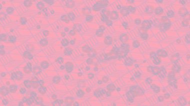 Soyut hareket desenli fütüristik video üretimi için dinamik dijital arkaplan